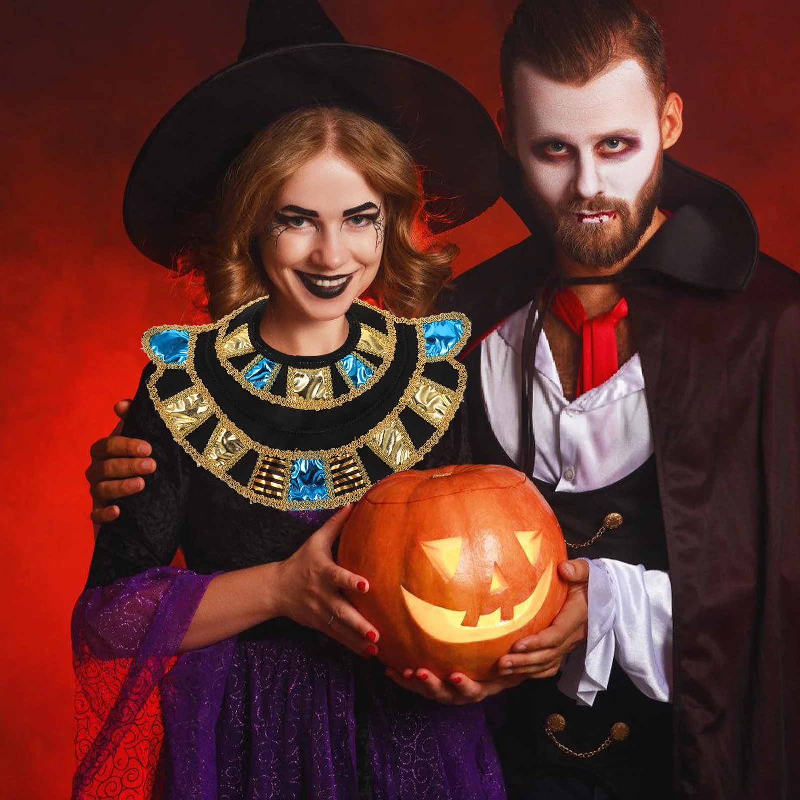 1세트 이집트 칼라 손목띠 의상 액세서리 여성 할로윈 코스프레 이집트 소품 파티 용품 할로윈 코스프레 소품