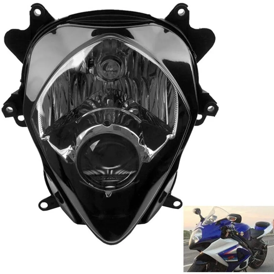 

Motorcycle Headlight Lamp Assembly Compatible with Suzuki GSXR1000 2007 2008 07 08 Models for GSXR 1000 2007 Fairing Headlight