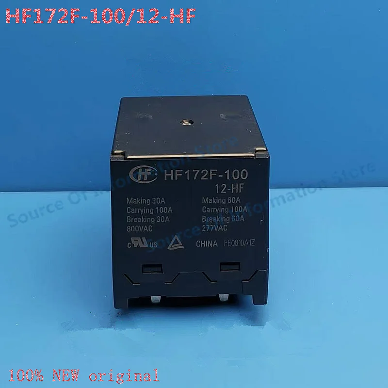 HF172F-100/12-HF 12VDC 4Pin 100A 800VAC Solar Relay