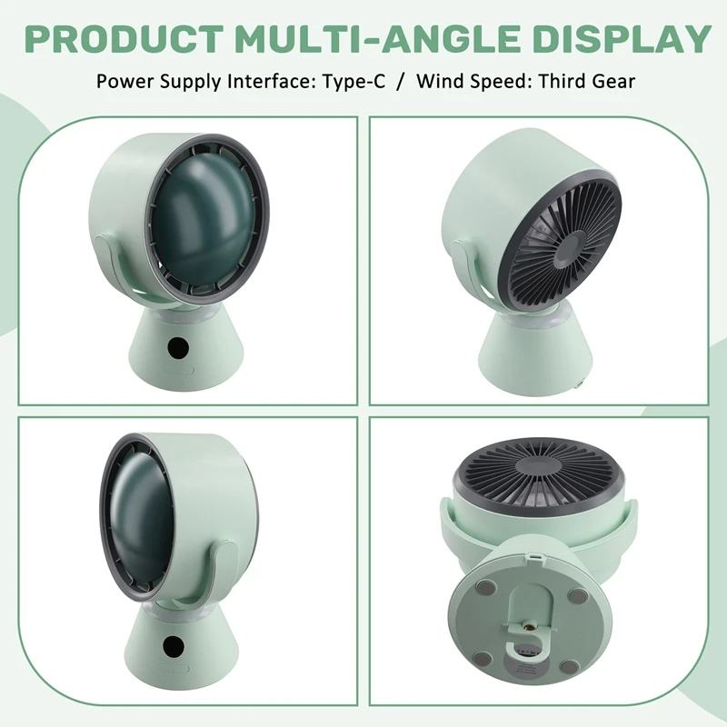 The Newdesktop Turbo Fan Utility High Speed Hurricane Violence Portable Circulating USB Mini Fan