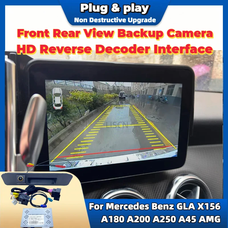 Parking Aid Reverse Camera For Mercedes Benz GLA X156 180 200 250 A45 AMG 2014~2018 Original Screen Front Rear Backup Camera