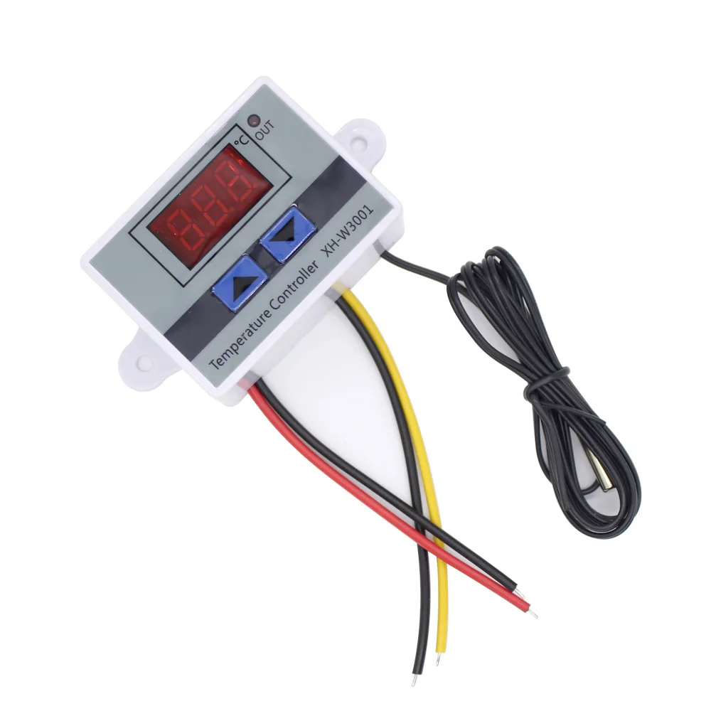 W3001 digitaler LED-Temperatur regler Thermostat schalter Sonde Thermometer Thermostat Sensor 12V/24V/110V/220V