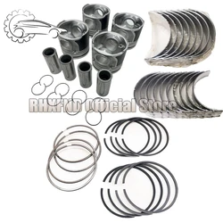 Piston Ring Cylinder Sleeve Kit Liner Main bearing D4CB Engine Repair Kit For Kia Sorrento for Hyundai H1 H100Starex P.orter 2.5