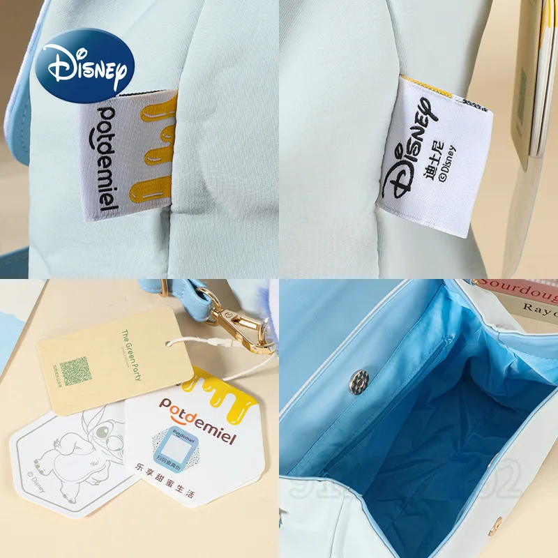 Disney New Plush Doll Backpack Luxury Brand Fashion Casual Women's Backpack Cartoon Plush Doll Women's Backpack High Quality