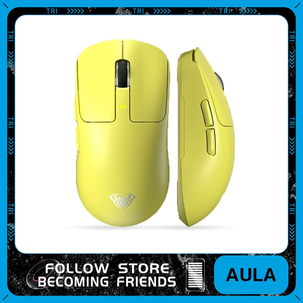 

AULA SC680 Wireless Mouse PAW3395 Sensor 8000Hz Three Mode FPS Gaming Mouse 500mAh Long Battery LifeGaming Competitive Mouse