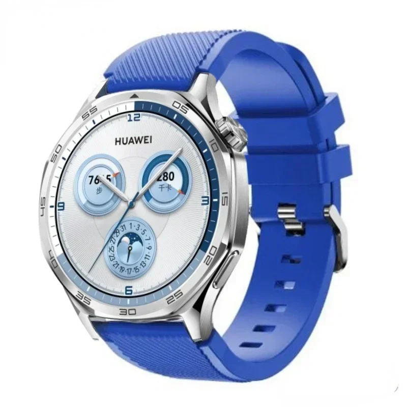 22mm Silicone Strap For Huawei Watch GT5/GT5 Pro 46mm Sports Bracelet Wristband For Huawei Watch 5 4 GT4 GT3 GT2 GT2e Watchband
