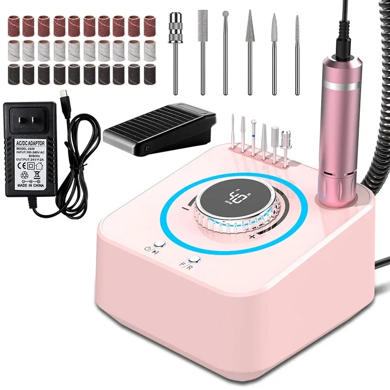 

UV601 Portable Nail polishing machine 40000RPM Electric Nail Drill Machine Removal Gel Polishing nail salon special For Equipmen