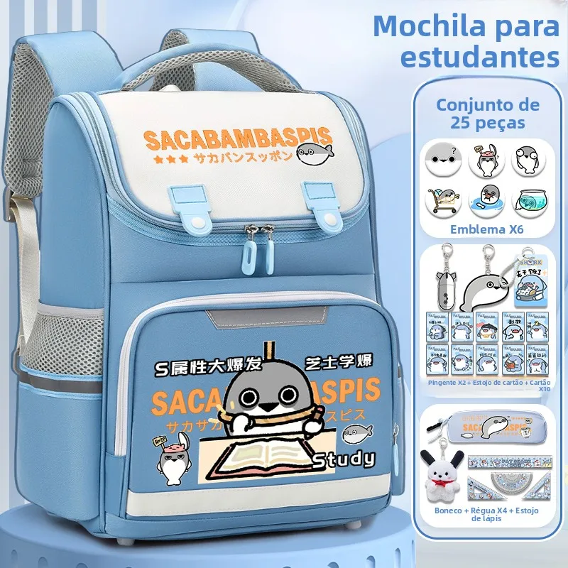 large-capacity-school-bag-cartoon-fun-funny-lightweight-back-support-reducing-load-cardboard-turtle-school-backpack