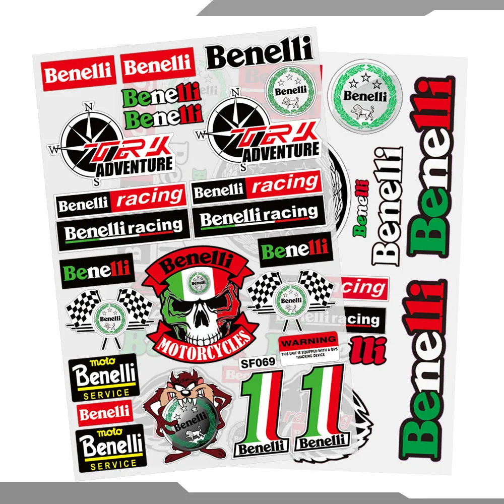 Reflecterende Motorfiets Autobike Tank Helm Reflecterende Sticker Italië Decal Accesssories Voor Benelli Trk 502 Bn 302 Tnt Bj 600