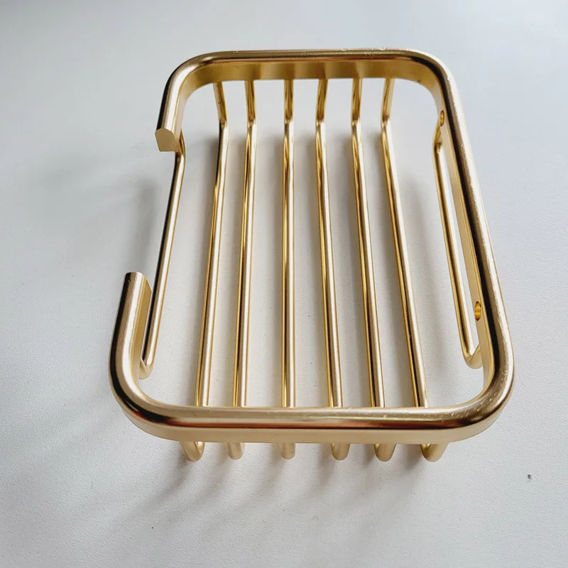 Gold Soap Dishes Soap Basket Wall Mounted Soap Dish Bathroom Accessories Bathroom Furniture Toilet Balcony Glass Soap Holder