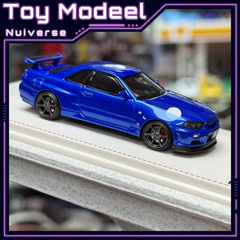 

FH 1:64 Nissan Skyline GTR R34 Paul Walker Diecast Alloy Collectible Car Model High Simulation Vehicle Perfect Gift for Car Fans