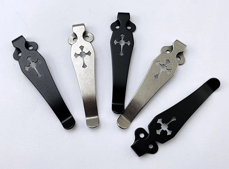 Placa trasera C81, clip de bolsillo hecho de aleación de titanio, clip de bolsillo C81 con materiales de reparación de abrazadera TC4