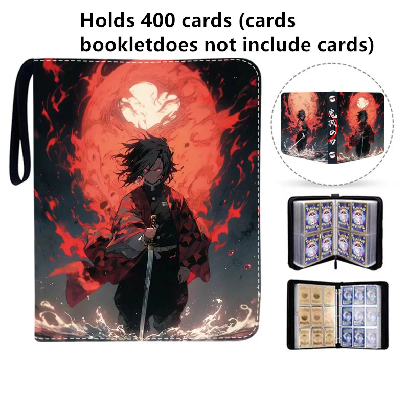 400pcs/900pcs Card Album Book Anime Demon Slayer Collection Card Zipper Game Cards Binder Holder kids Gift