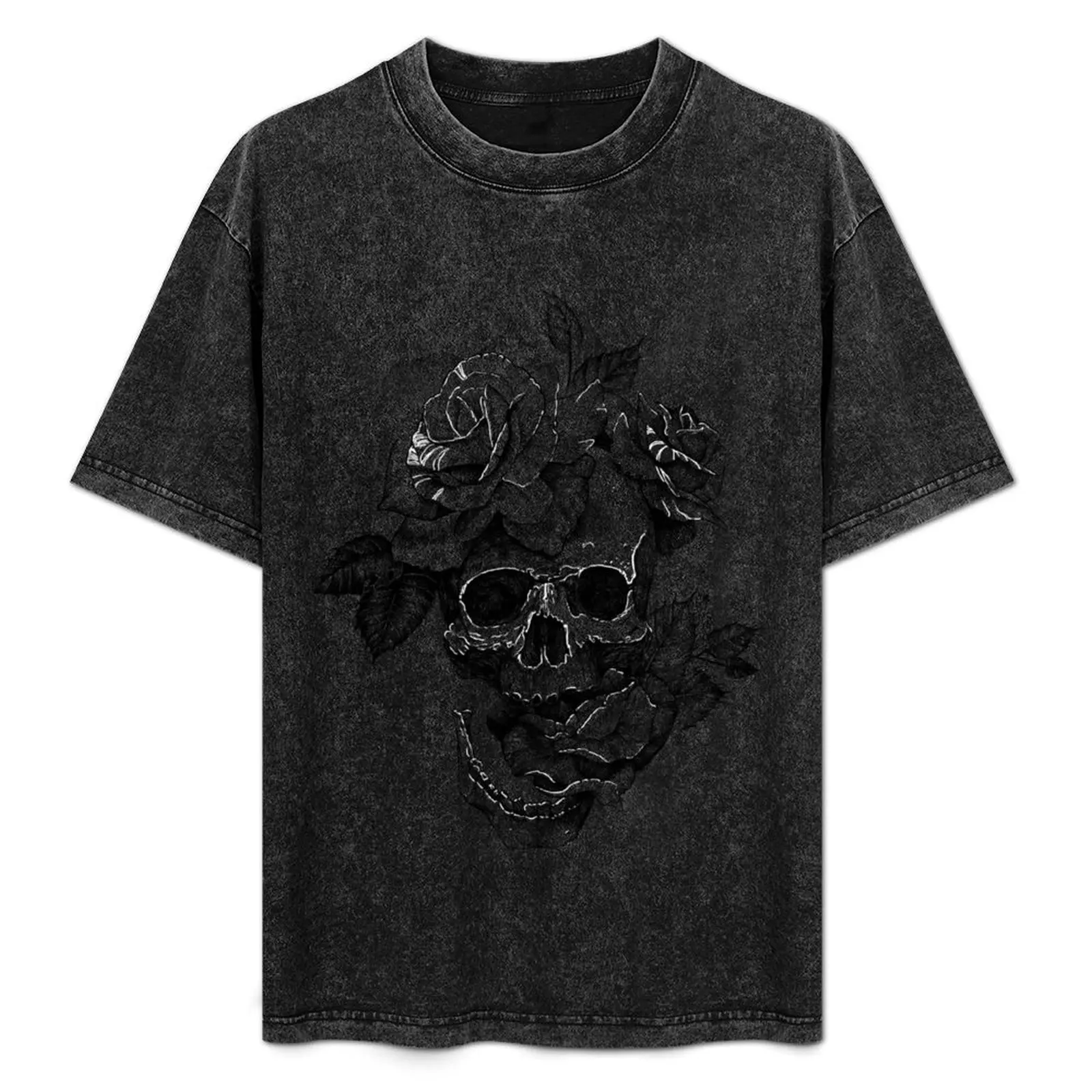 

Skull And Roses T-Shirt plus size clothes man t shirt blanks custom shirt mens designer clothes