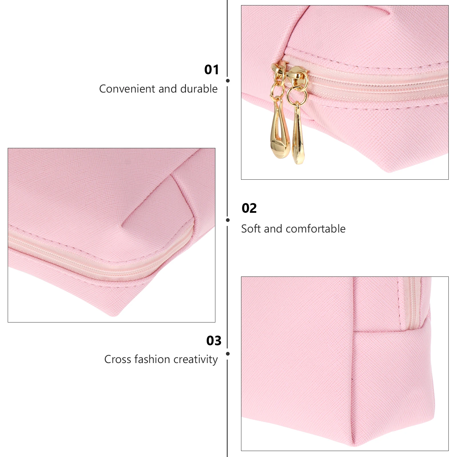 

1Pcs Makeup Bag PU Square Large Capacity Pouch Portable Travel Storage Wash Bag for Women Outdoor Activities Gift