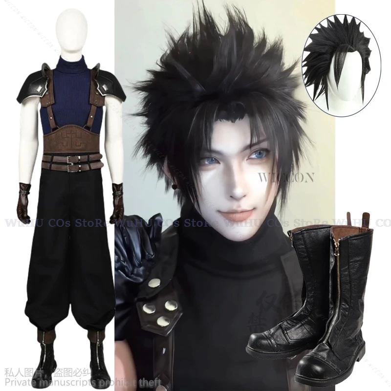 

Игра окончательная фантазия Zack FF7 Cos Zack ярмарка косплей костюм Ролевые игры Новый Полный комплект с туфлями парик Хэллоуин Карнавал искусственное аниме