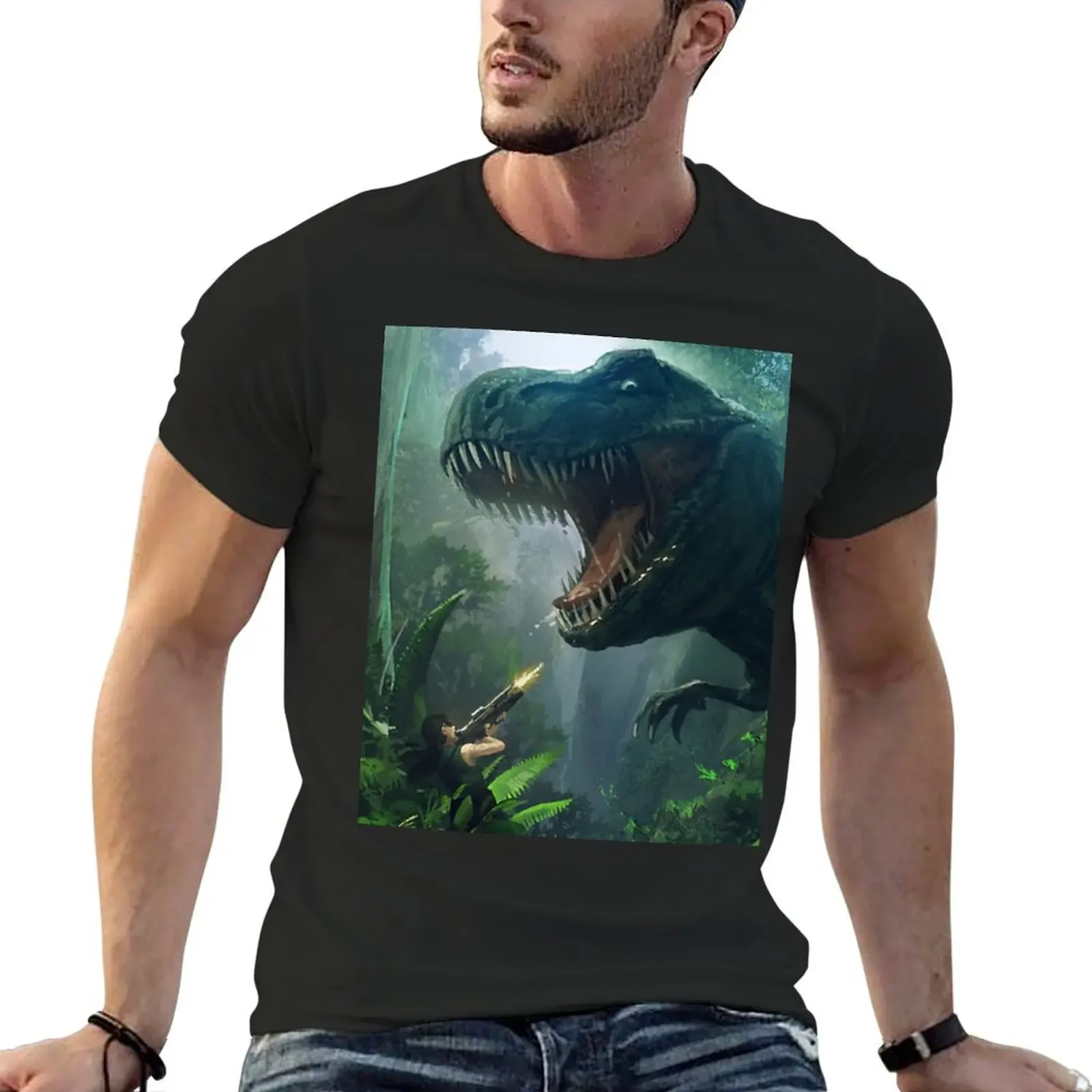 

ARK: ENDURE DINO ATTACK T-REX ENDURE T-Shirt hippie clothes baggy shirts vintage basketball graphic tees anime shirts men