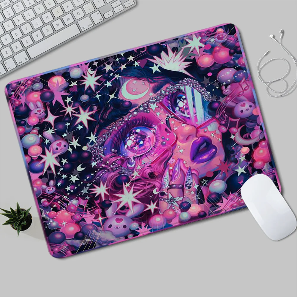 Eunpyon Art Cute Mouse Pad Mat Gaming Mats Office Desk Accessories Mousepad Gamer Offices Anime Gadgets Computer Mause Rug Small