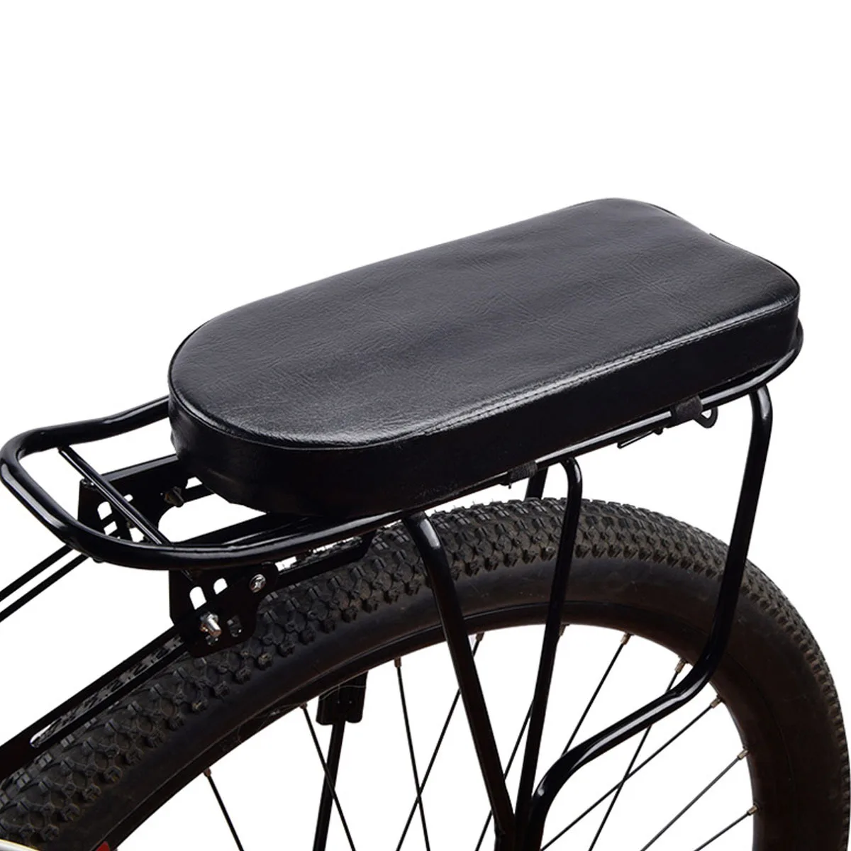 

Mountain Bike Saddle Rear Seat Cushion Thick -Resistant Smooth Vibration Absorbing For Hips Support Cycling