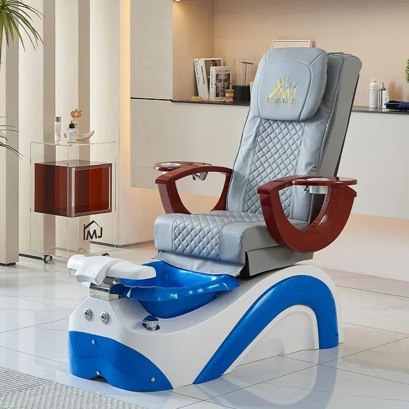 Silla de pedicura de spa de lujo de fábrica, silla de manicura para pies de masaje usada