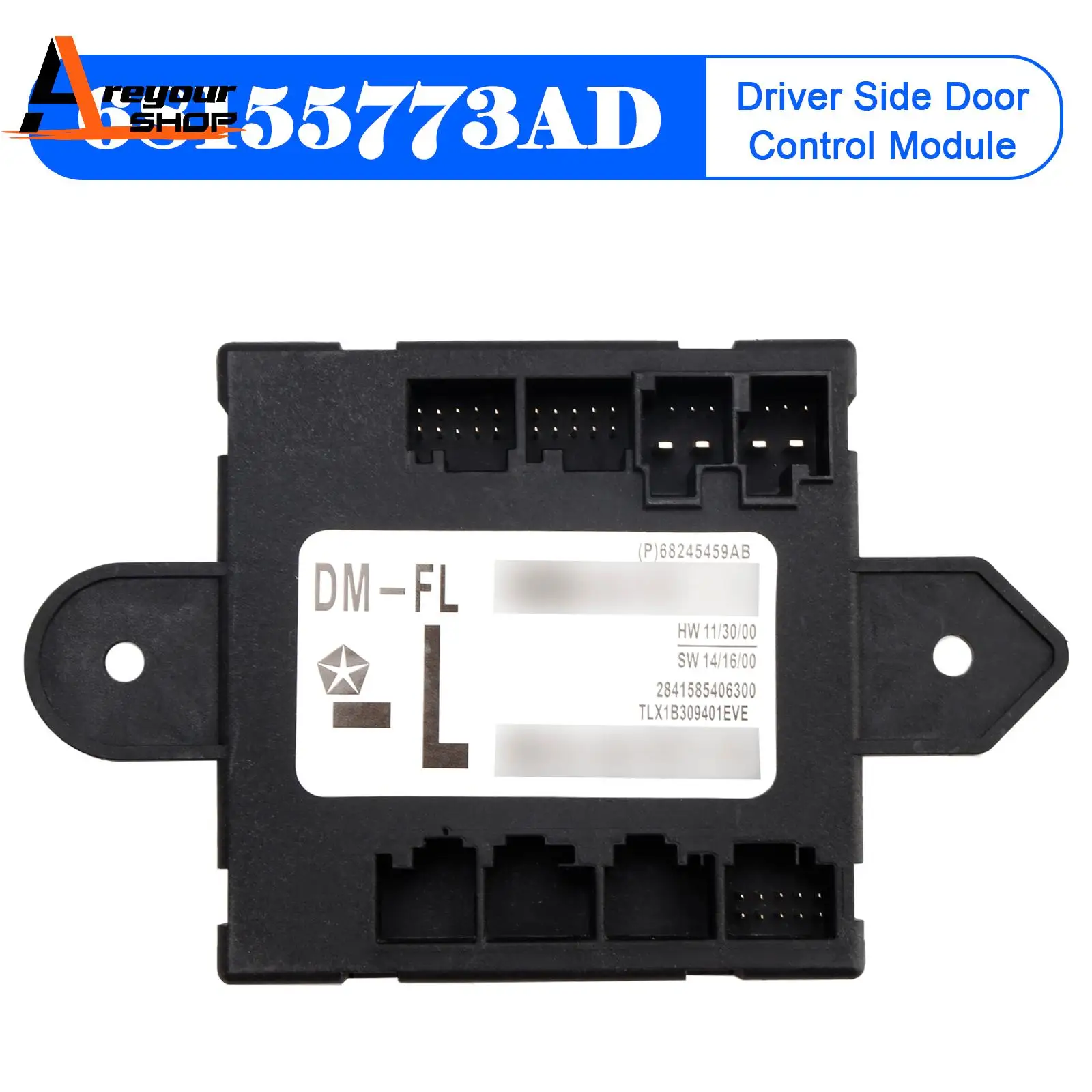 

Areyourshop Driver Side Door Control Module 68155773AD for Dodge Ram 2500 3500 2013 2014 2015 2016 2017 2018