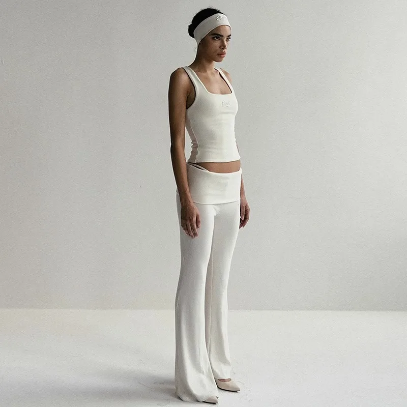 Badblood T-shirt American Spice Girls Tank Top Camisole Women's Sense Solid Color Short Slim Top