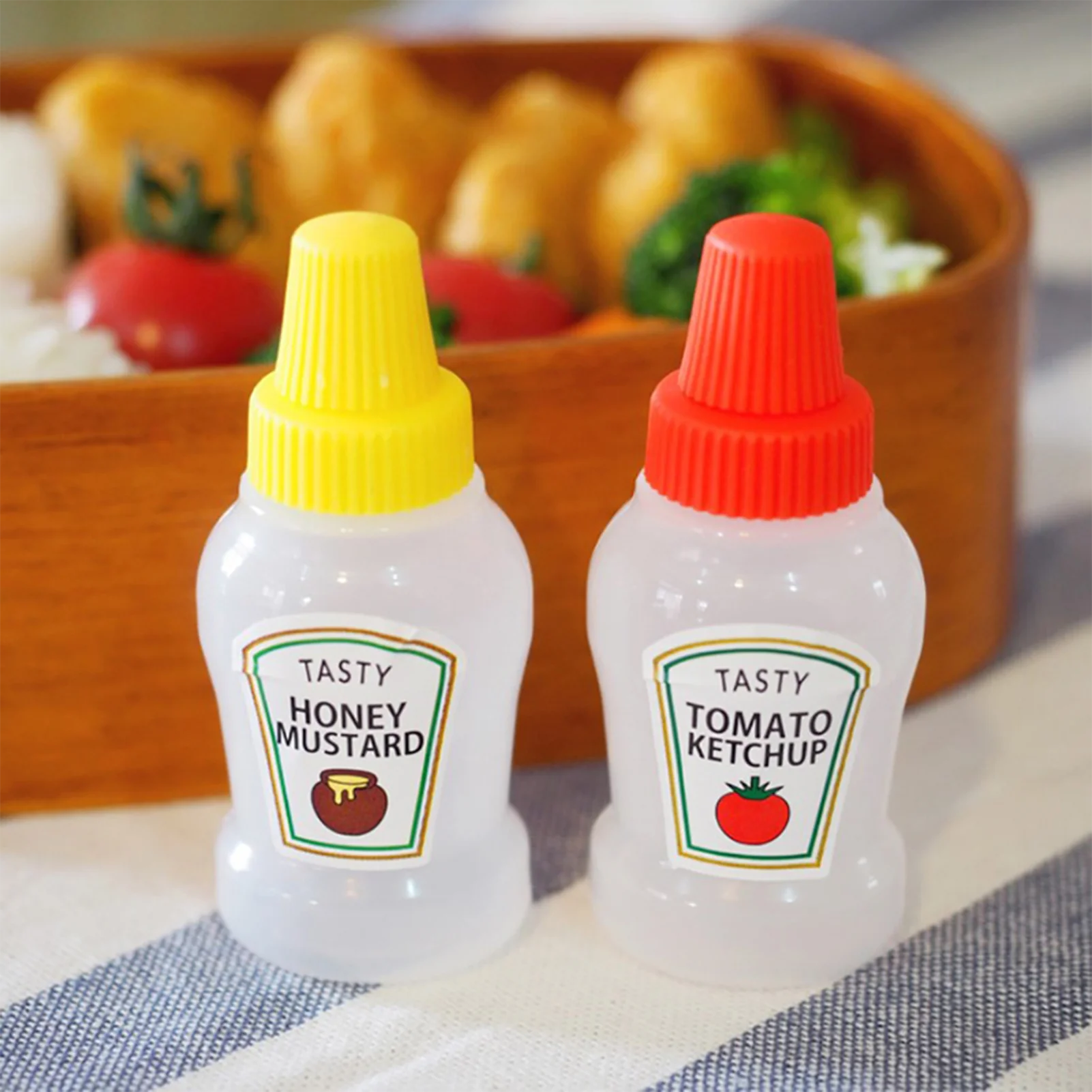 Mini Salad Dressing Container Travel Sauce Dressing Lunch Box Containers Food Safety Multipurpose Portable Food-Safe Mini Hot