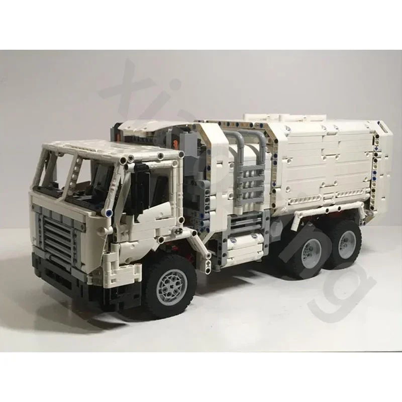 Eco EcoElectricMOC-95540 GarbageTruckEngineeringTruck Model 3521Parts Building Block Model AdultEducationalKidsBirthday Toy Gift