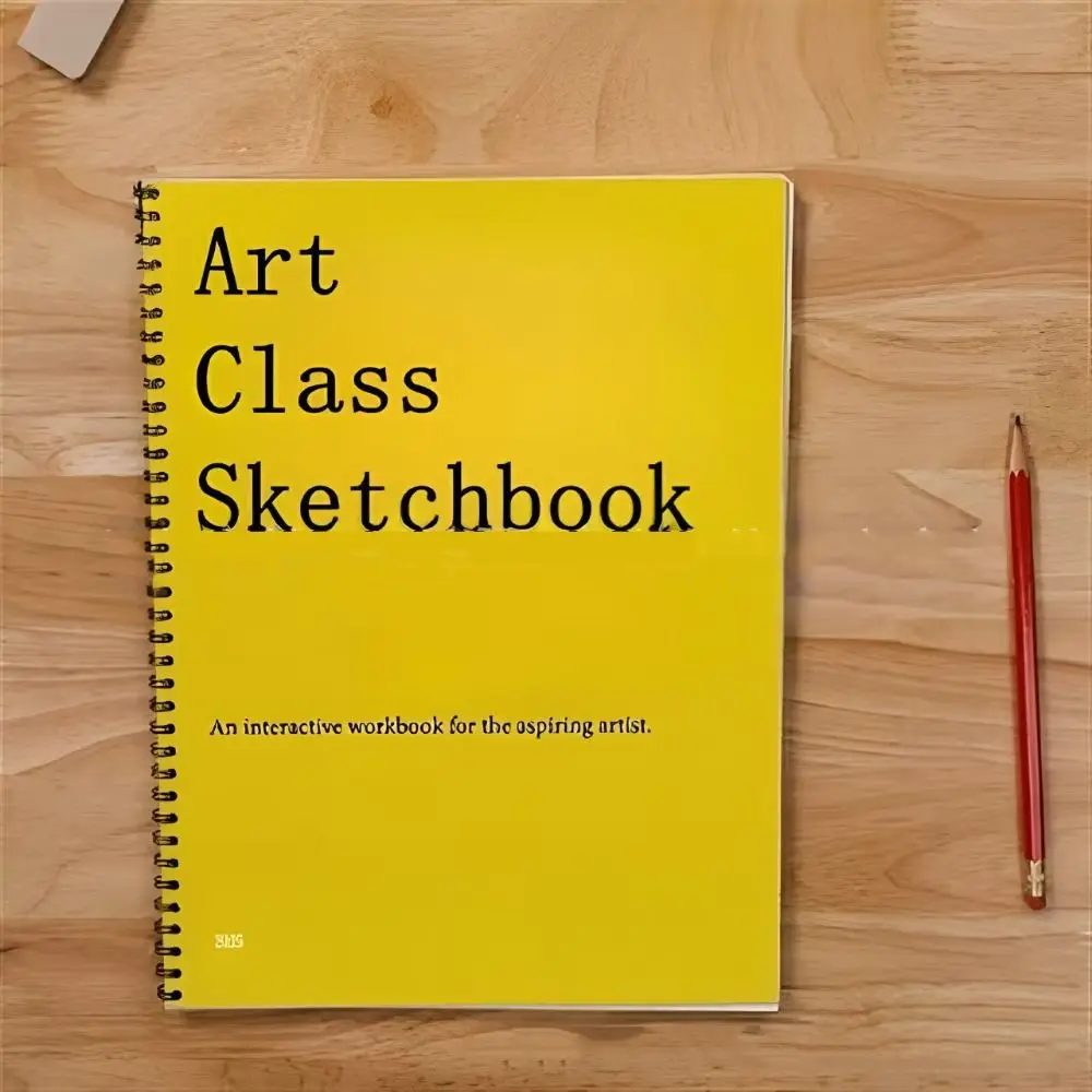 Professional This Is Not a Sketchbook Thick Paper Hardcover Art Class Drawing Book Interactive Workbook with Lined Blank Pages