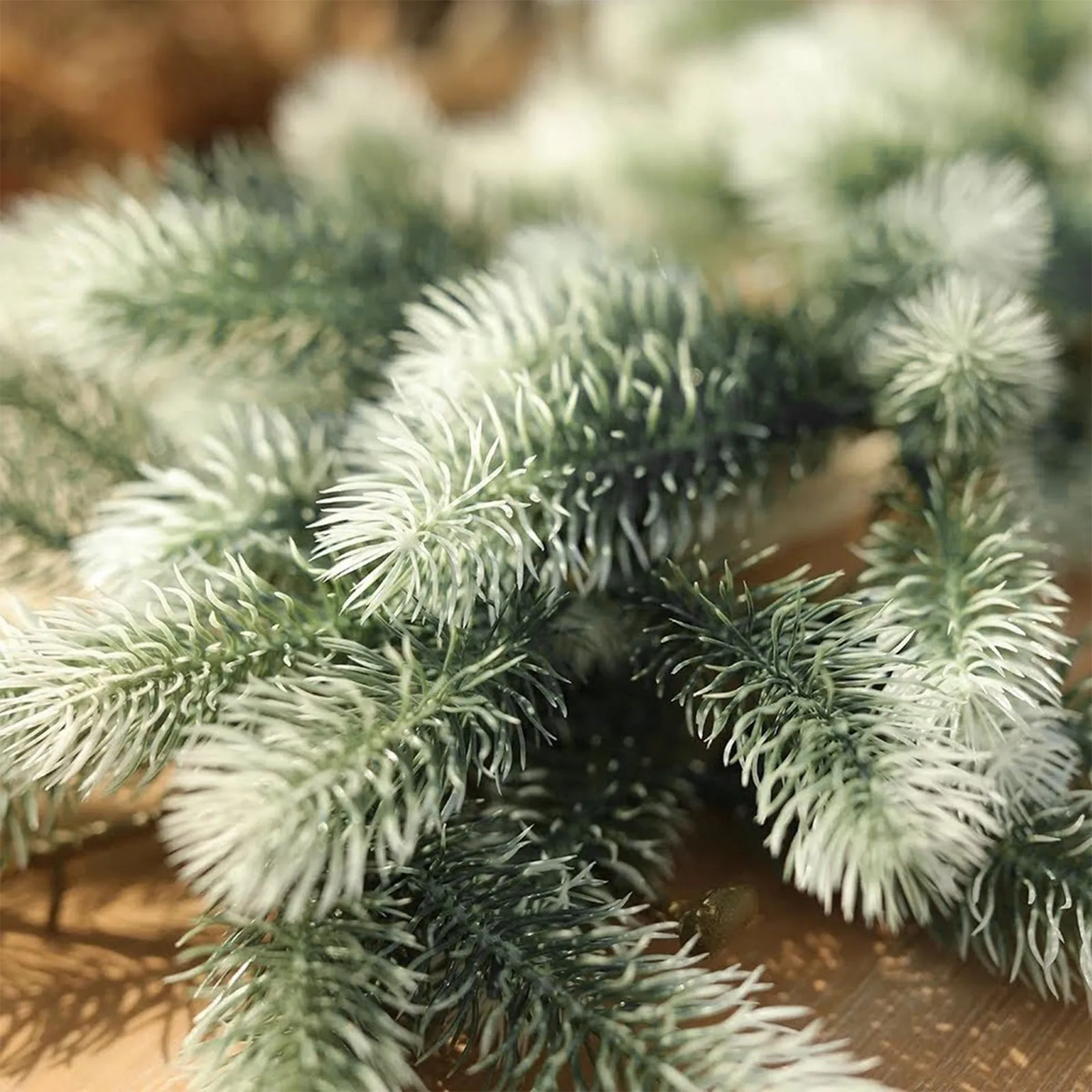 إكليل صنوبر صناعي لعيد الميلاد، إكليل شتوي أخضر للمنزل، الجدار، الشرفة، الطاولة، عباءة، ديكور داخلي وخارجي