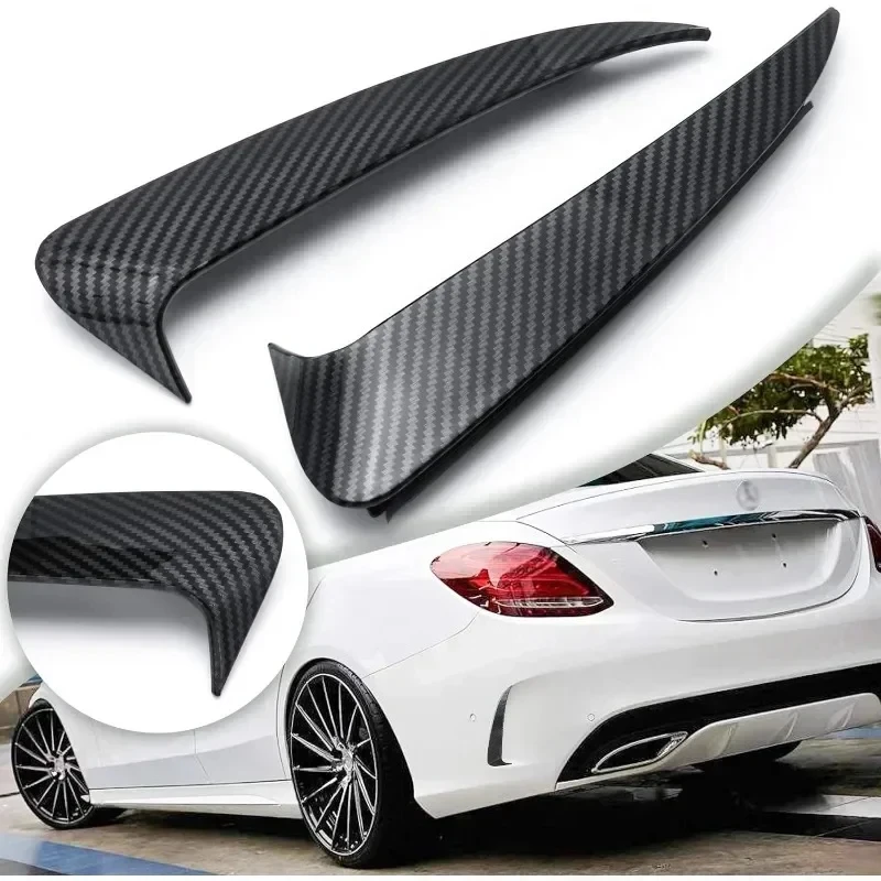

Rear Bumper Surrounds Air Outlet Tail Wind Knife Air Vent Cover Mercedes Benz C-Class W205 C43 C63 AMG 2014-2018 Car Accessories