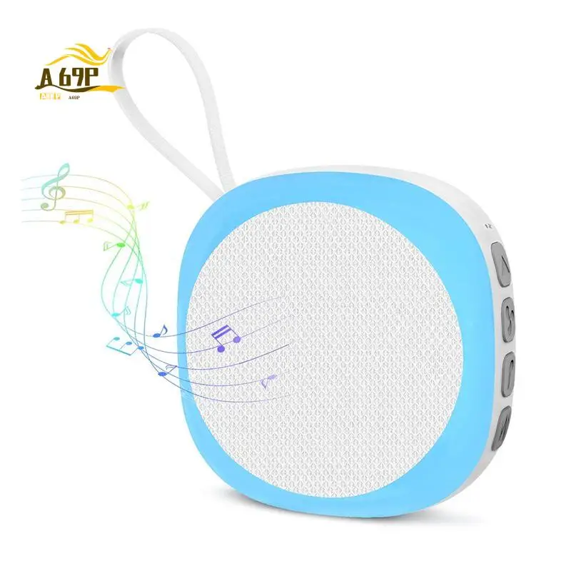 A69P-White Noise Machine With 14 White Noise Adjustable,Night Light,Bluetooth Speaker,Timing White Noise Sleep Machine