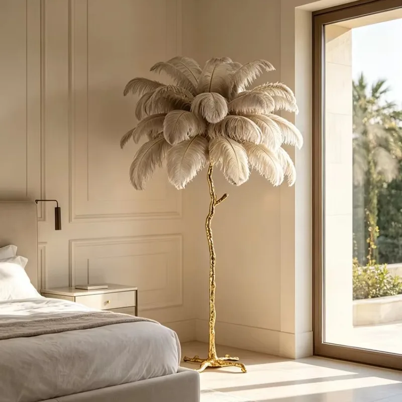 Modern Feather Lamp Luxury Floor Lamp LED Floor Lamp, Interior Lighting Designer Lamp