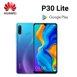 Huawei-P30 Lite, смартфон Android, 6,15 дюйма, разблокировка, 6 + 128 ГБ ПЗУ, 24 МП + 32 МП, магазин Google Play, мобильные телефоны, глобальные, мобильные телефоны