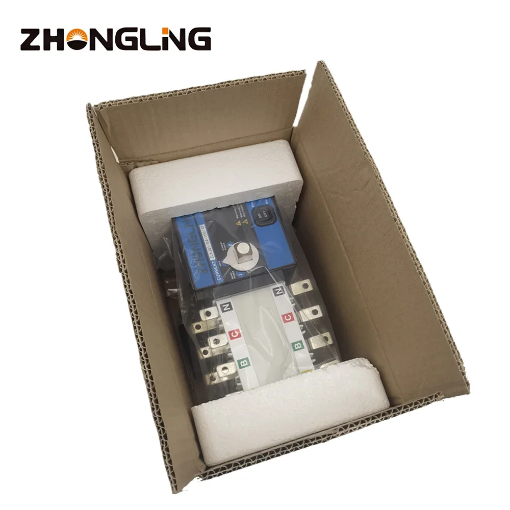 Electronic ATS Switches ZHONGLING Generator ATS Switch 250A  engine parts for diesel genset