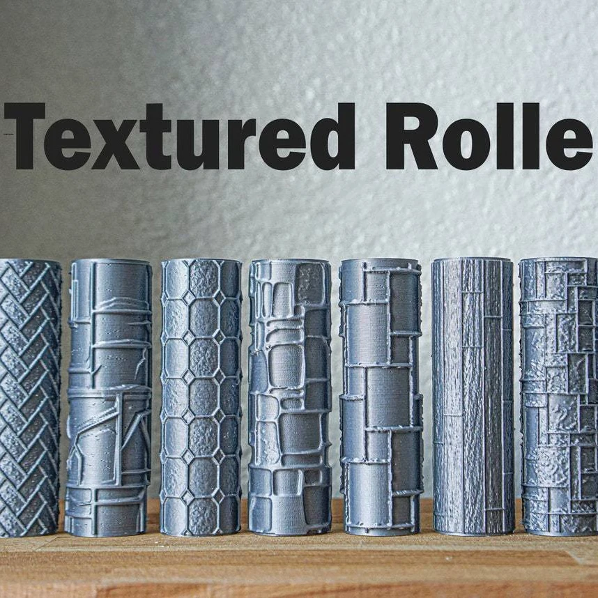 Mini Terrain Texture Roller Tool For Sand Table Scene Military Wargame Base Clay Polymer Building Walls/Floor Patterns Tools