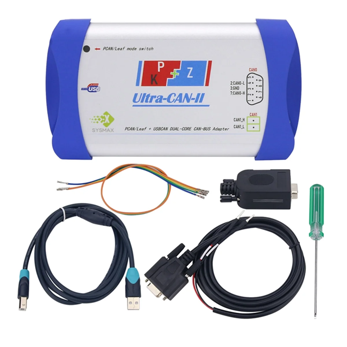 Ultra-CAN-II CAN Analyzer CAN Box New Energy Tool Supports for USBCAN + PCAN/Kvaser + Dual Mode