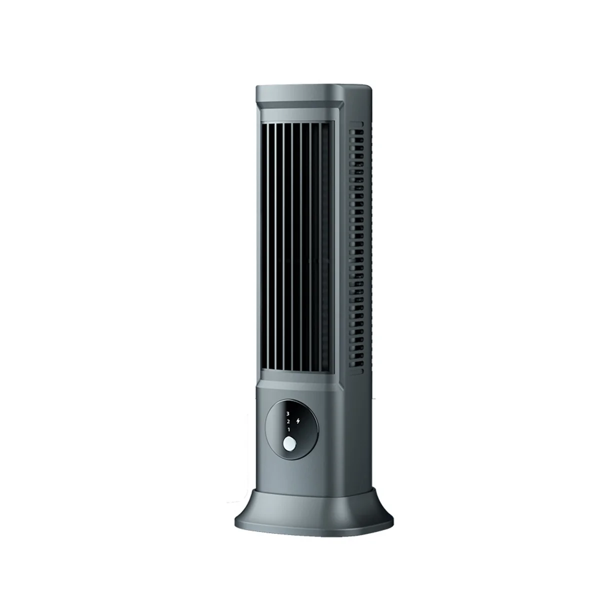 

Desktop Bladeless Fan, USB Rechargeable Portable Air Conditioner 3 Speeds Silent Table Tower Fan