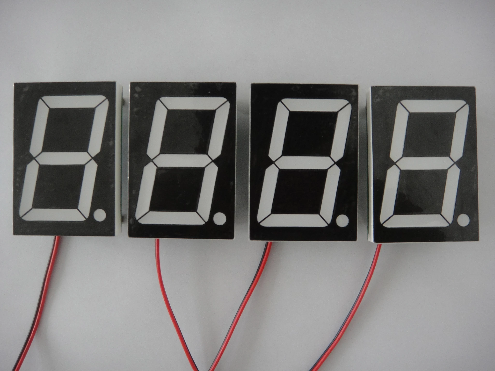 2.3inch 7-segment led display with driver 7CH595 red color for DIY 4pcs/lot free shipment