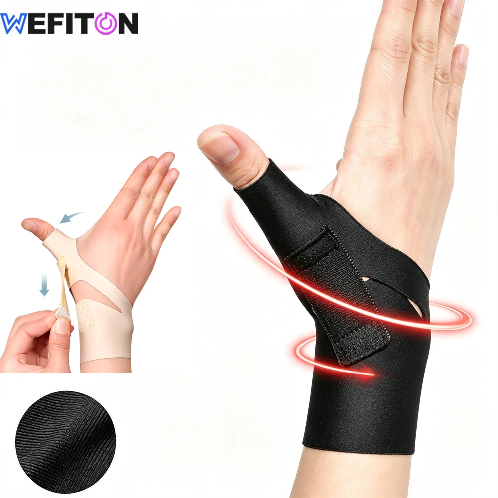 WEFITON 1 Stück Daumen-Handgelenk-Bandage Kompressionshülse zur Linderung von Arthritis-Schmerzen Weiche Schiene Unterstützung für linke und rechte Hand Männer Frauen