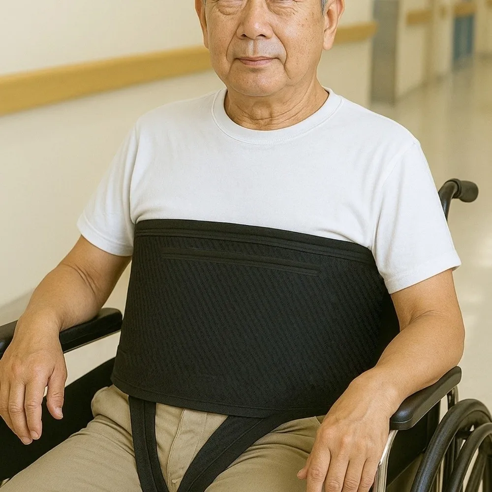 

Mesh Wheelchair Protective Belt Fall Prevention Breathable Wheelchair Safety Belt Adjustable Fixing Safety Seat Belt