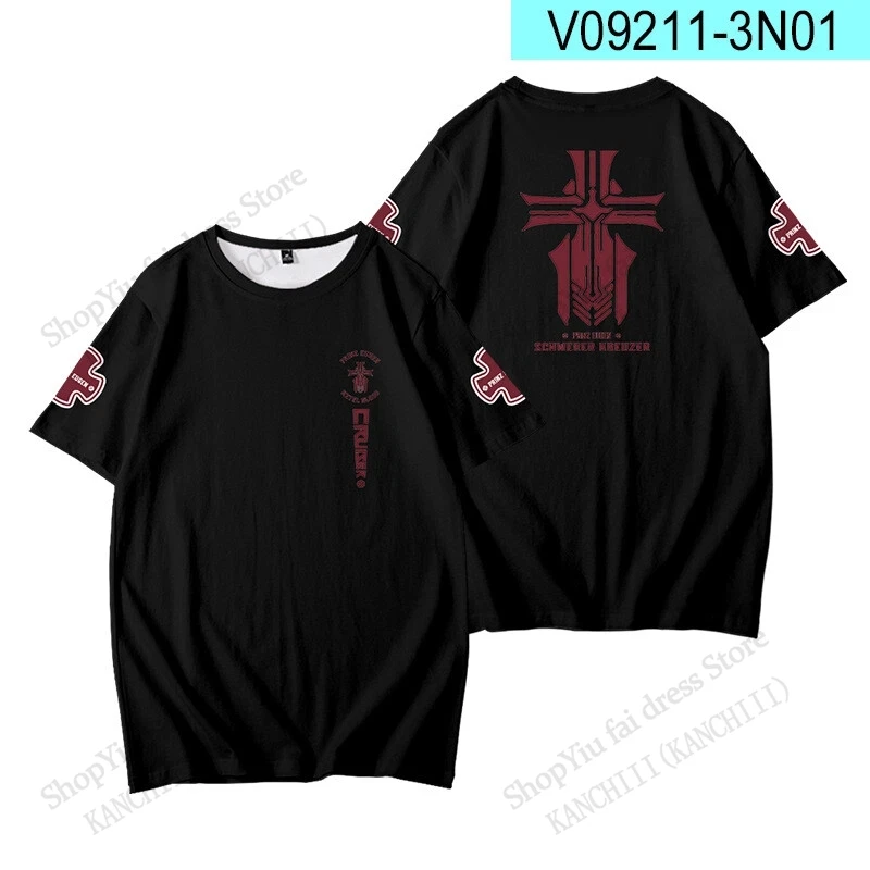 Аниме Azur Lane Косплей Футболка с 3D принтом Мужчины Женщины Модная футболка с коротким рукавом Детские топы Футболки Сексуальная футболка для девочек Kawaii Oversized