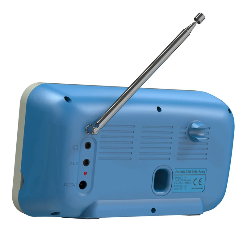 

N93R C10 2.4 Inch Color LCD Screen Alarm Clock DAB DAB+ FM Bluetooth Broadcasting Radio Supports TF Card MP3 Player