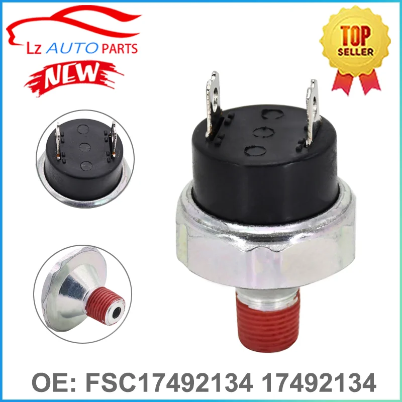 Low Air Pressure Warning Switch FSC-1749-2134 1749-2134 FSC17492134 17492134 for Freightliner Century Cruise Kick-Off 1/8-27 NC