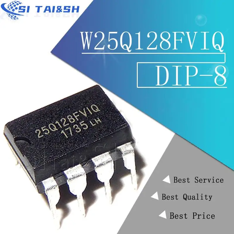 1pcs W25Q128FVIQ  25Q128FVIQ  25Q128FV1Q DIP-8 new original