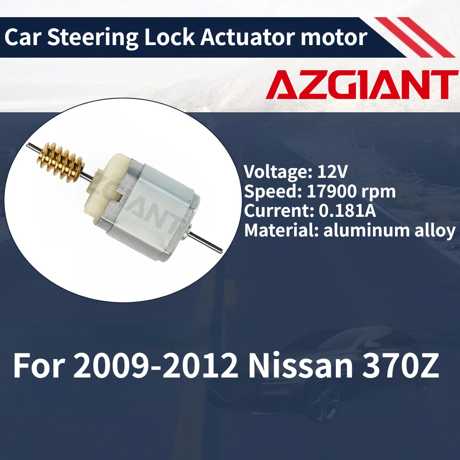 Silnik blokady kierownicy AZGIANT do Nissan 370Z (2009-2012) - fabrycznie nowy, wysokiej jakości zamiennik, akcesoria OEM