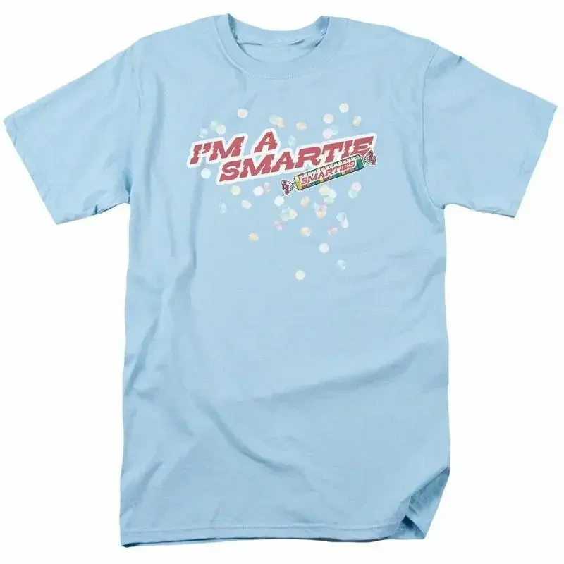 Smarties I am A Smartie T Shirt Mens Licensed Sweet Tangy Candy Light Blue