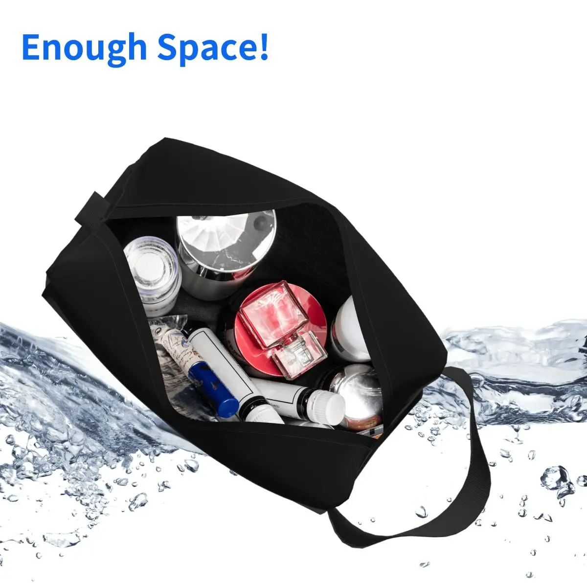 Electronic Musician Synthesizer And Drum Machine Dj Makeup Bag Cosmetic Organizer Storage Dopp Kit Toiletry Cosmetic Bag