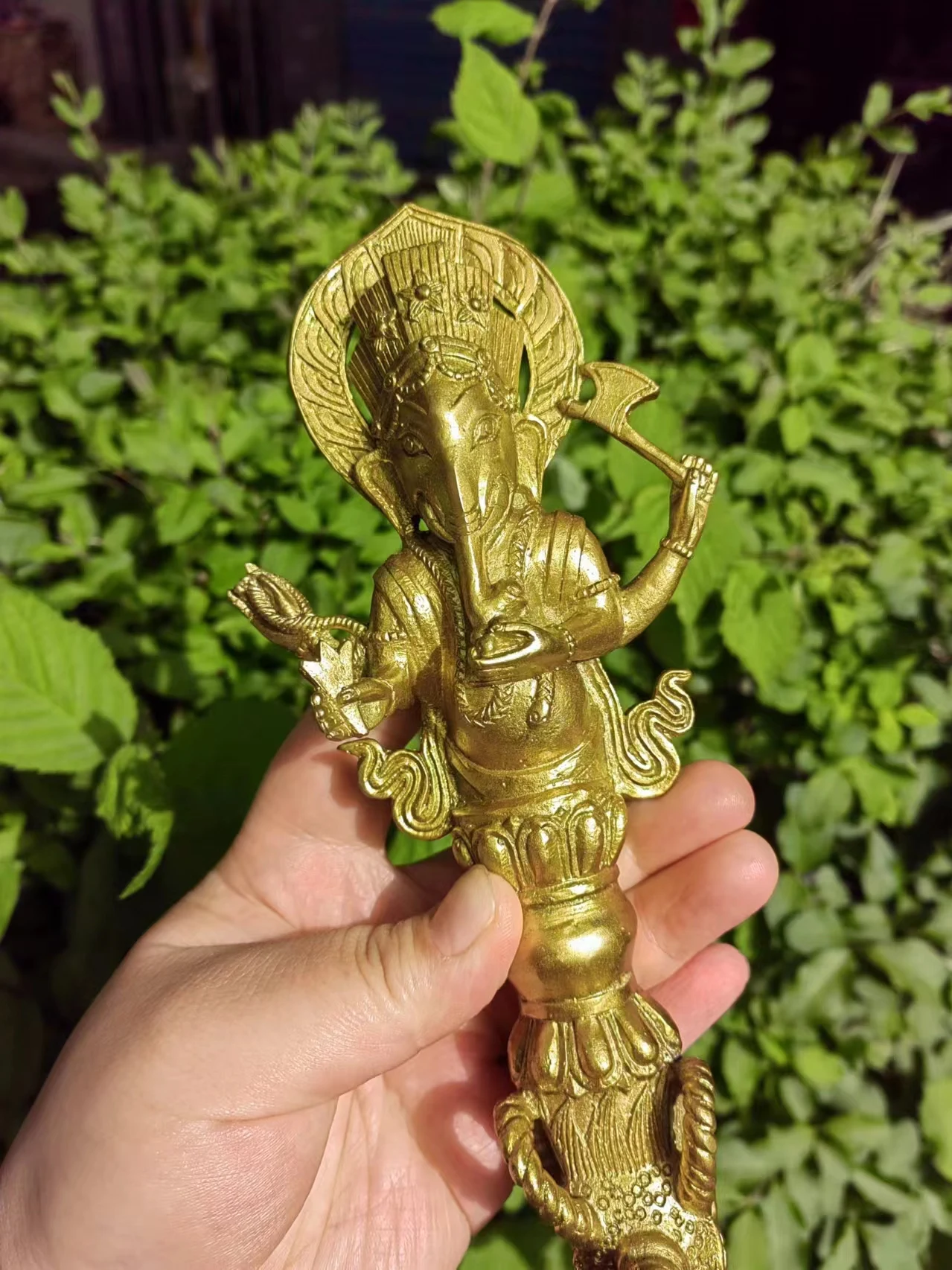 Tibetan Buddhist Religious Supplies, Feng shui Decor Dharma Nepal Ritual blessing mantras ,Phurba Brass Mascot Buddhism Vajra