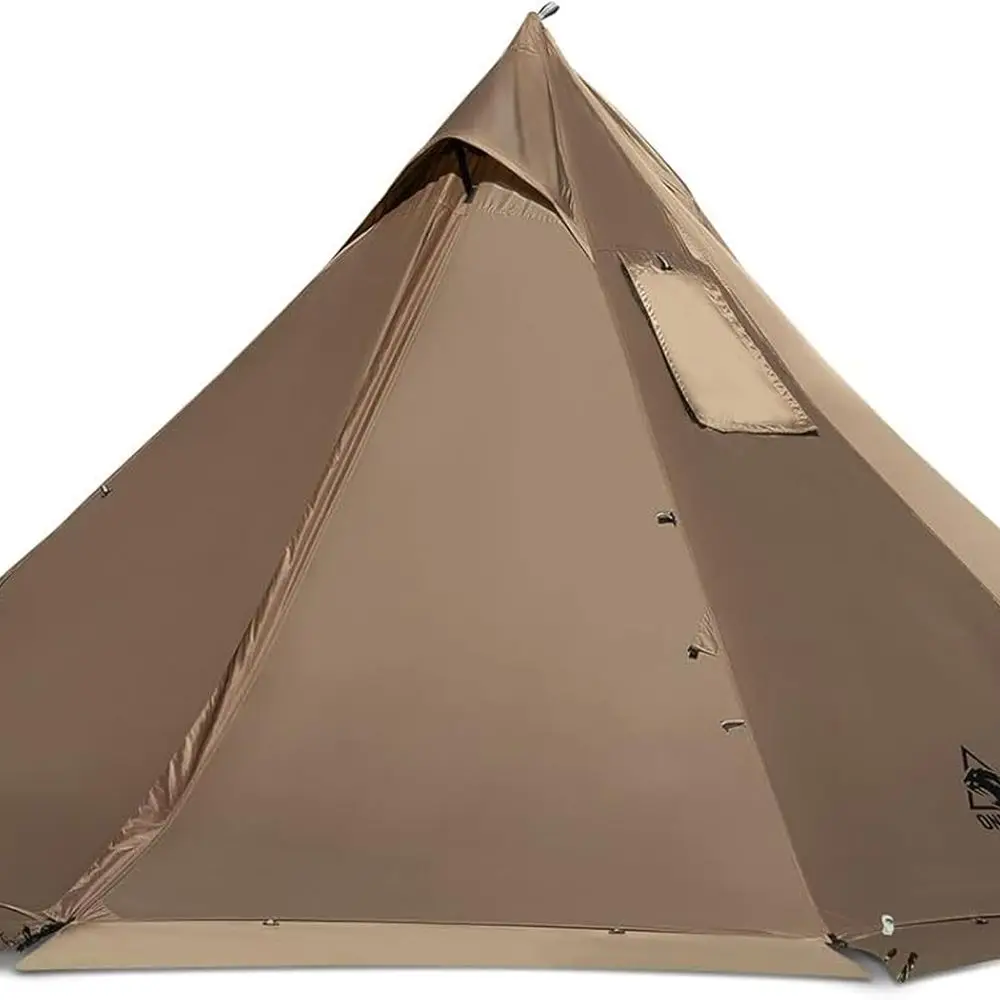 

Ultralight 4-Season Smokey HUT Hot Tent with Stove Jack, Snow Skirt, and Detachable Floor for Camping, Hiking, and Backpacking A